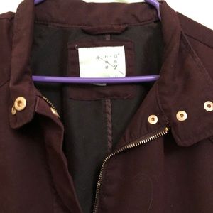 Maroon long jacket xxl